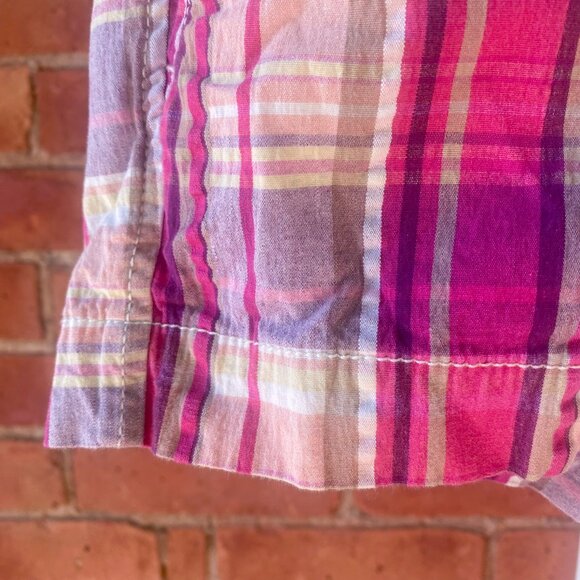 pink plaid shorts - Picture 9 of 11